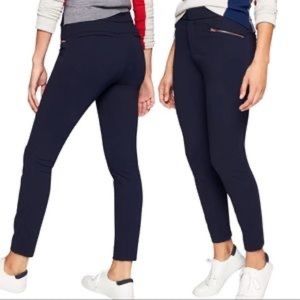 EUC Athleta Ponte Moto 2.0 Navy Pants 10P